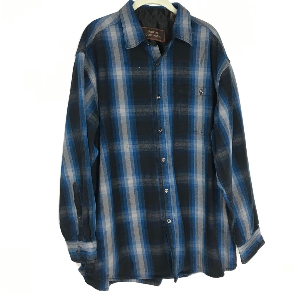Basic Options Men's Long Sleeve Shirt Sz XL